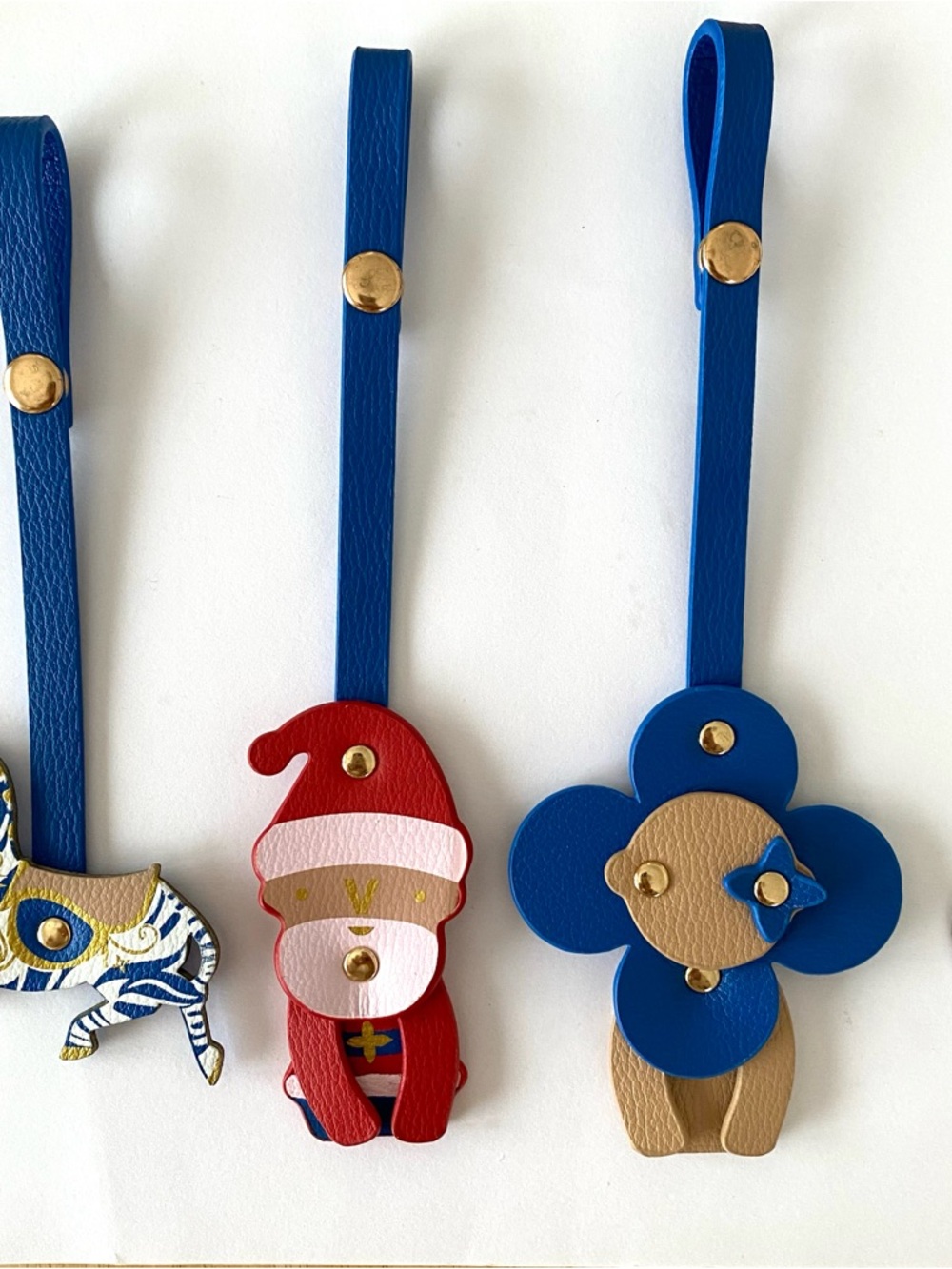 Louis Vuitton GWP Holiday Carousel Leather Ornaments/Bag Charms (set of 3) - Picture 4 of 16